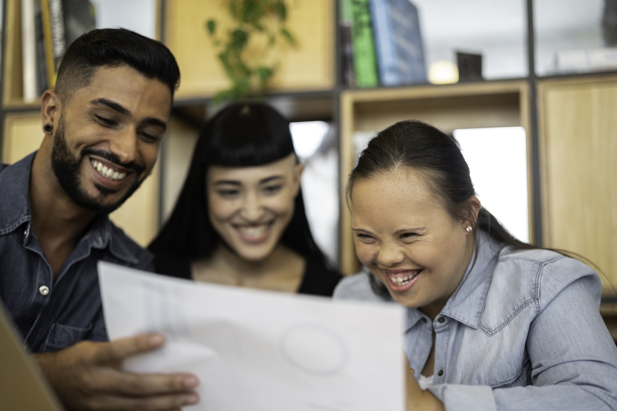 Personne en situation de handicap sur le lieu de travail